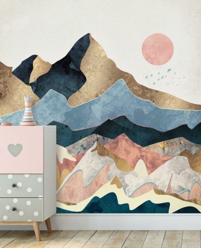 Decorazione murale Golden Peaks di SpaceFrog Designs Decorazione murale Golden Peaks di SpaceFrog Designs