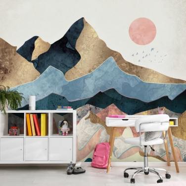 Décoration murale Golden Peaks par SpaceFrog Designs