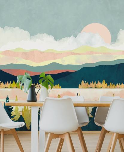 Lake Forest Wall Mural by SpaceFrog Designs Lake Forest Wall Mural by SpaceFrog Designs