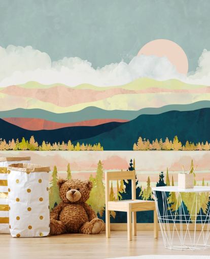 Décoration murale de forêt de lacs par SpaceFrog Designs Décoration murale de forêt de lacs par SpaceFrog Designs