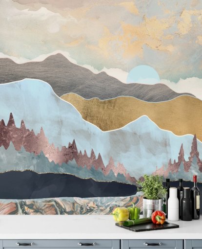 Winter Light Wall Mural by SpaceFrog Designs Winter Light Wall Mural by SpaceFrog Designs