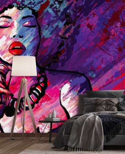 arte abstracto púrpura, rosa y rojo de papel tapiz cantante arte abstracto púrpura, rosa y rojo de papel tapiz cantante