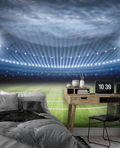 Football Stadium at Night Wallpaper Football Stadium at Night Wallpaper