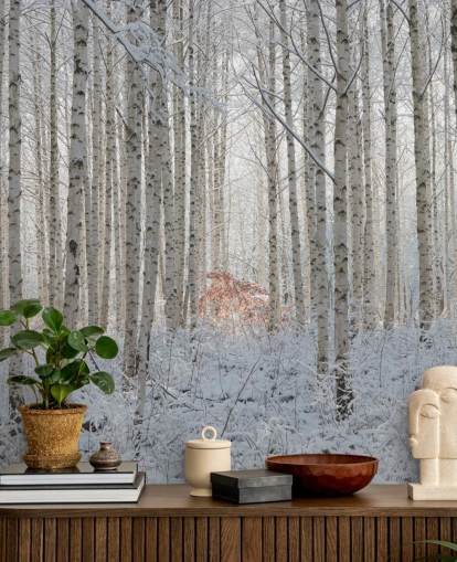 White Nature Wallpaper Mural White Nature Wallpaper Mural