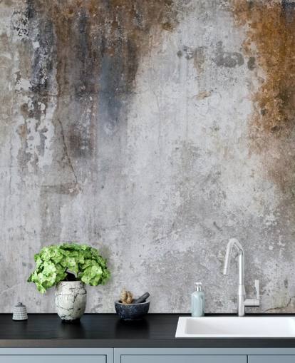 grey and brown customisable concrete wallpaper mural called Aged Concrete for kitchens grey and brown customisable concrete wallpaper mural called Aged Concrete for kitchens
