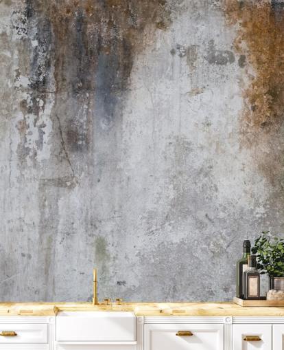 gray and brown customizable concrete wallpaper mural called Aged Concrete for kitchens gray and brown customizable concrete wallpaper mural called Aged Concrete for kitchens