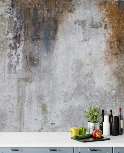 grey and brown customisable concrete wallpaper mural called Aged Concrete for kitchens grey and brown customisable concrete wallpaper mural called Aged Concrete for kitchens