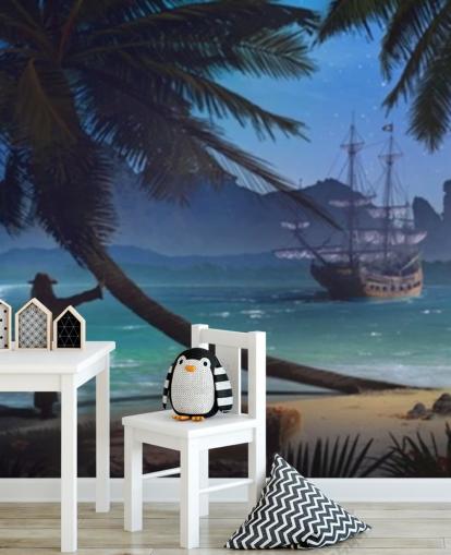 papier peint pirate sur la plage papier peint pirate sur la plage