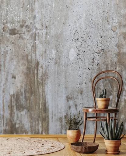 carta da parati murale grigia effetto cemento chiamata Concrete in Distress per camere da letto e cucine di Wallsauce carta da parati murale grigia effetto cemento chiamata Concrete in Distress per camere da letto e cucine di Wallsauce
