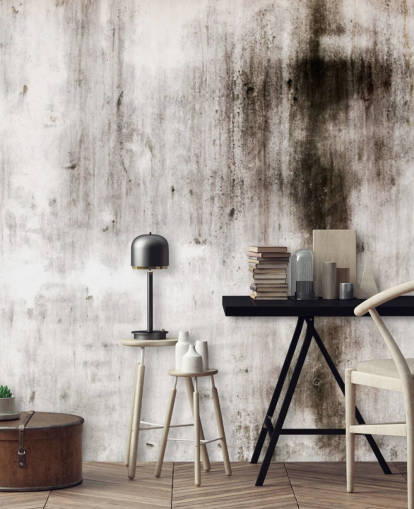 carta da parati industriale grigia e nera chiamata One Place Black per cucine e camere da letto moderne di Wallsauce carta da parati industriale grigia e nera chiamata One Place Black per cucine e camere da letto moderne di Wallsauce