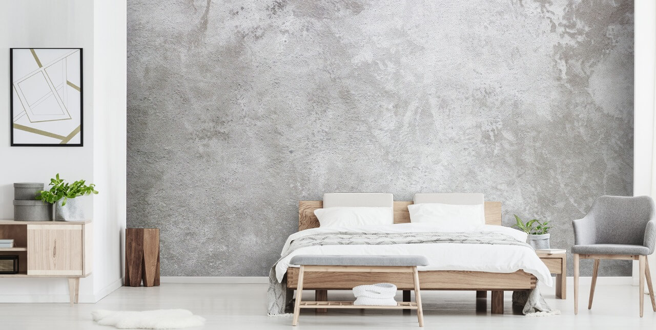 grijze betonnen muurschildering genaamd Texture of Plaster voor woningen en bedrijven