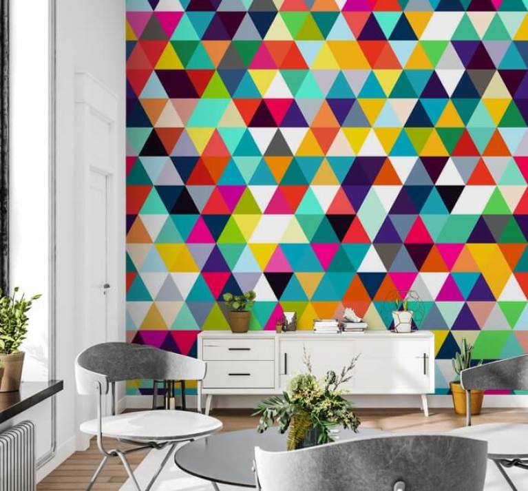 Geometric Wallpaper & Wall Murals | Wallsauce UK