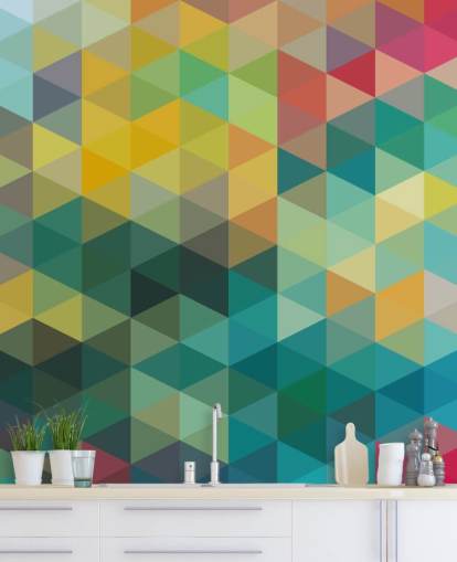 Värikkäitä sävyjä Geometrinen Taustakuva Värikkäitä sävyjä Geometrinen Taustakuva