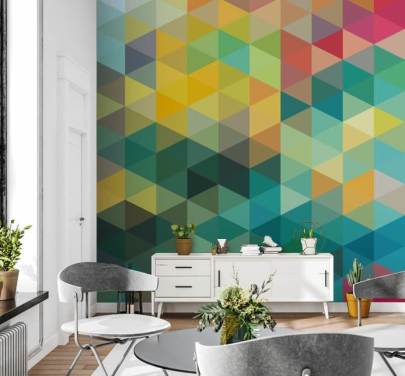 Geometric Wallpaper & Wall Murals | Wallsauce US