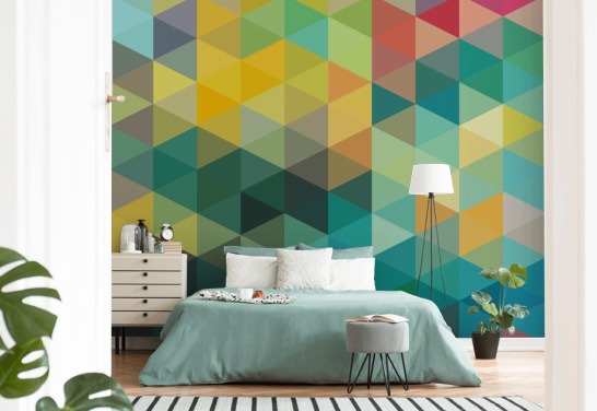 Geometric Wallpaper & Wall Murals | Wallsauce US