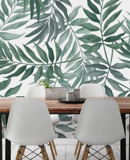 grönt och vitt blad tapeter grönt och vitt blad tapeter