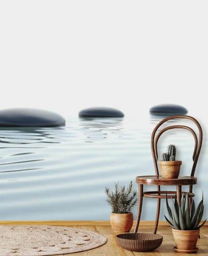 Serene Stepping Stones Relaxing Wallpaper Serene Stepping Stones Relaxing Wallpaper