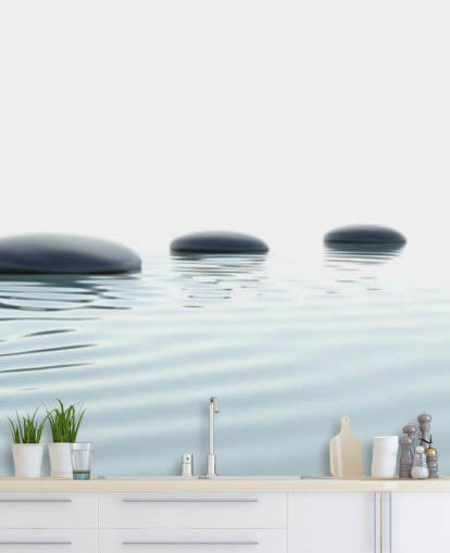 Calm Waters with Smooth Stepping Stones Wallpaper Calm Waters with Smooth Stepping Stones Wallpaper