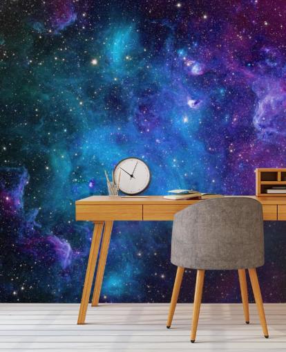 papier peint nébuleuse personnalisable violet et bleu appelé Galaxy pour les chambres papier peint nébuleuse personnalisable violet et bleu appelé Galaxy pour les chambres