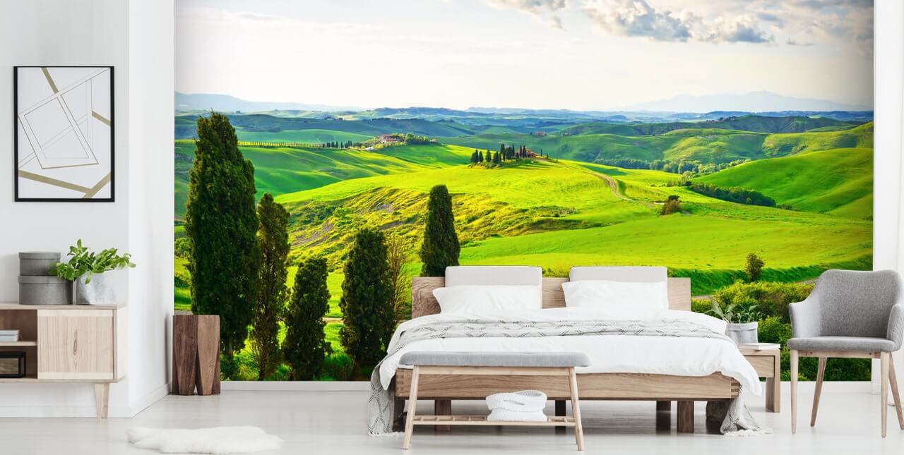 Tuscan Fields Italy Wall Mural Tuscan Fields Italy Wall Mural