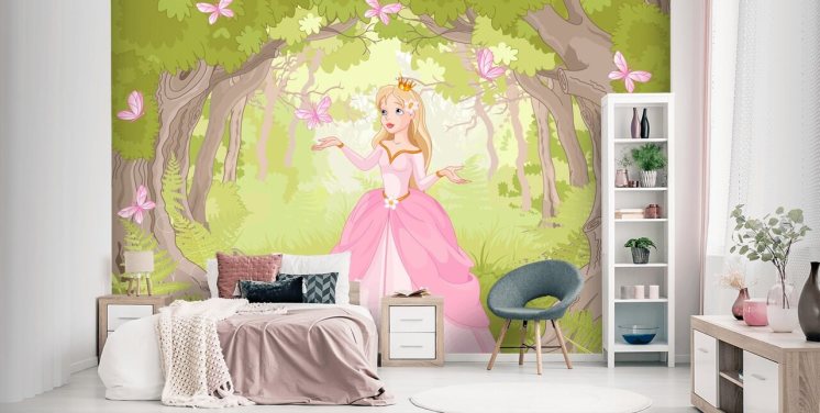 Pink Princess behang