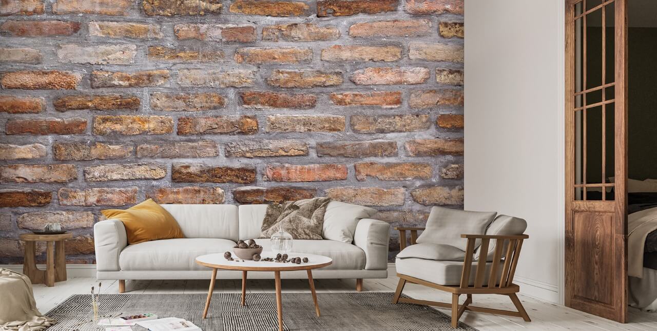 Background Pattern of Old Brick Wall Texture Wallpaper Mural | Wallsauce US