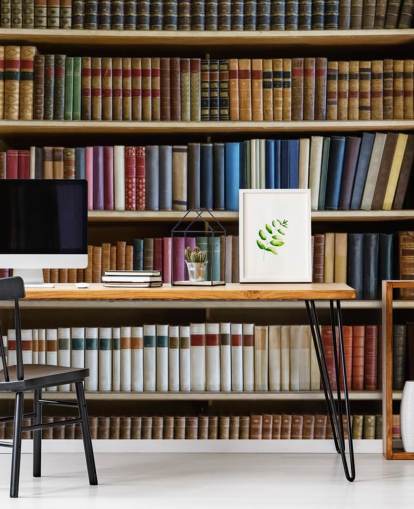 papier peint mural de bibliothèque appelé Old Books Bookcase pour salons, bureaux et bibliothèques papier peint mural de bibliothèque appelé Old Books Bookcase pour salons, bureaux et bibliothèques