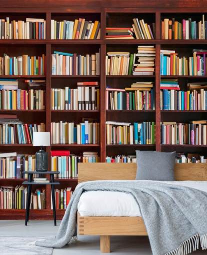 papel de parede colorido personalizado chamado Bookcase para escritórios, bibliotecas e quartos papel de parede colorido personalizado chamado Bookcase para escritórios, bibliotecas e quartos