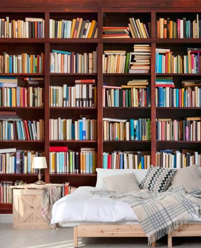 carta da parati colorata personalizzata chiamata Bookcase per uffici, biblioteche e camere da letto carta da parati colorata personalizzata chiamata Bookcase per uffici, biblioteche e camere da letto