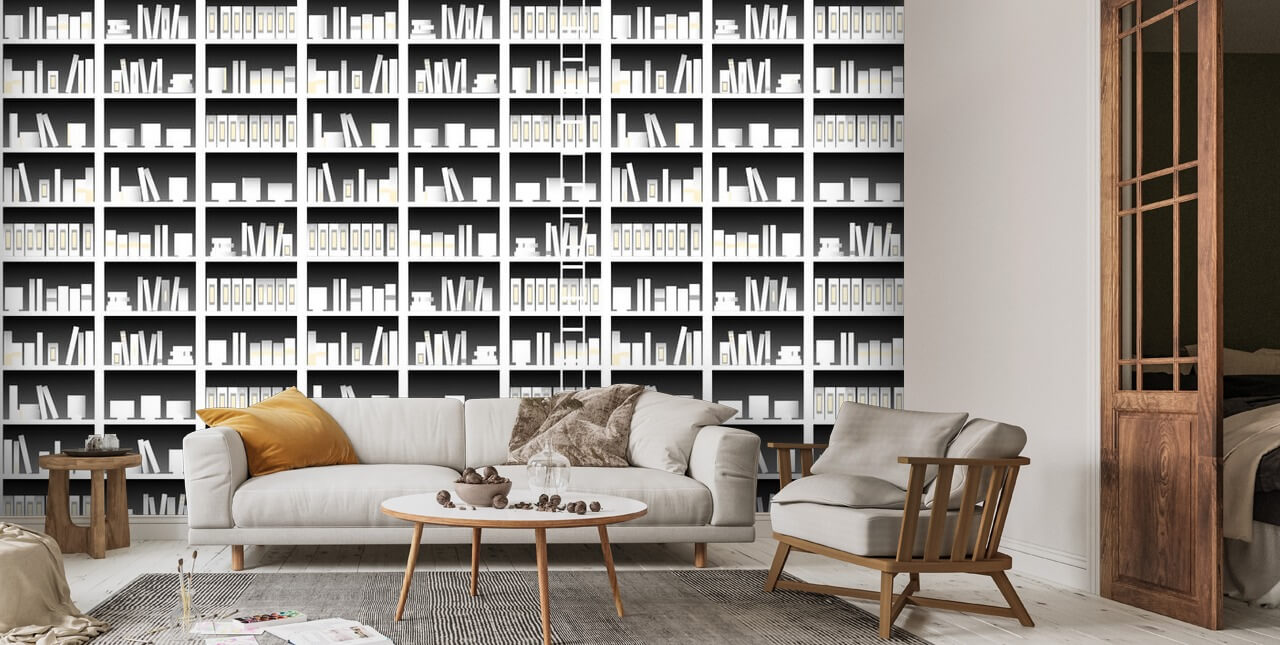 Books and Ladders Wallpaper | Wallsauce US