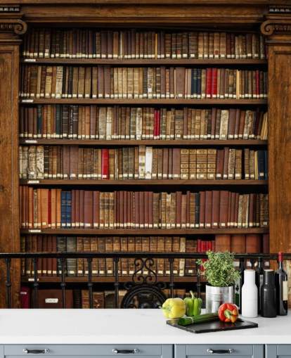 Fondo de pantalla de librería antigua Fondo de pantalla de librería antigua