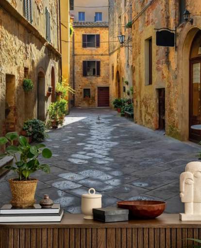 Toscania, Włochy, Montepulciano wallpaper Toscania, Włochy, Montepulciano wallpaper