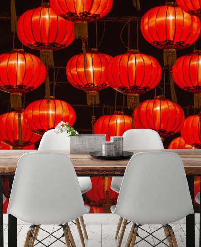 red chinese lanterns lit up at night wallpaper red chinese lanterns lit up at night wallpaper