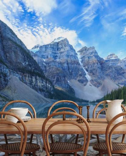 Papel de parede de montanha e lago Papel de parede de montanha e lago