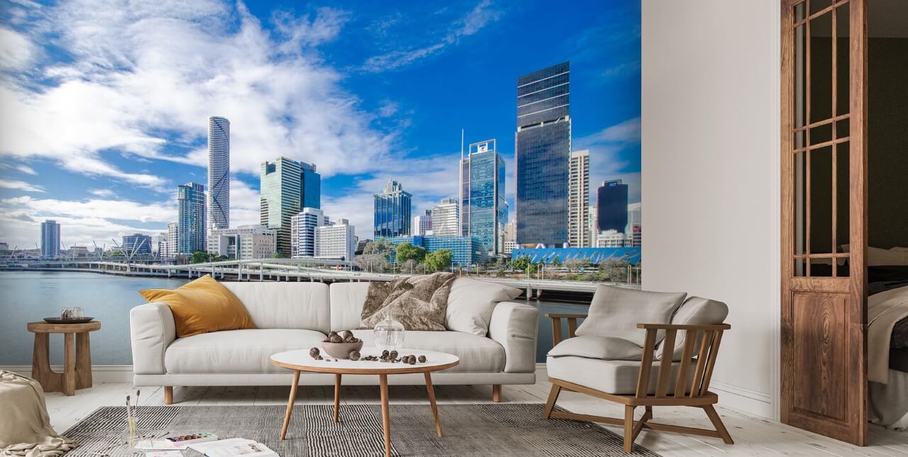 Skyline Brisbane Wallpaper | Wallsauce UK