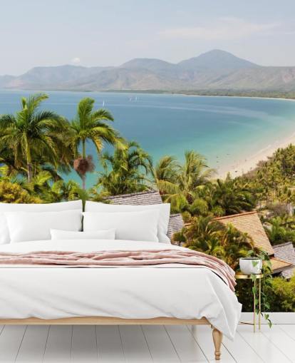 Port Douglas-stranden på solrik dag tapet Port Douglas-stranden på solrik dag tapet