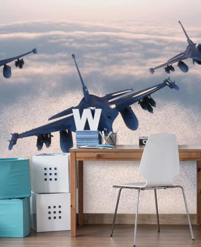 Drei Kampfflugzeuge fliegen Wallpaper Drei Kampfflugzeuge fliegen Wallpaper