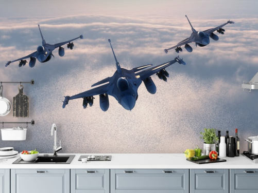 Fond d'écran de trois avions de chasse