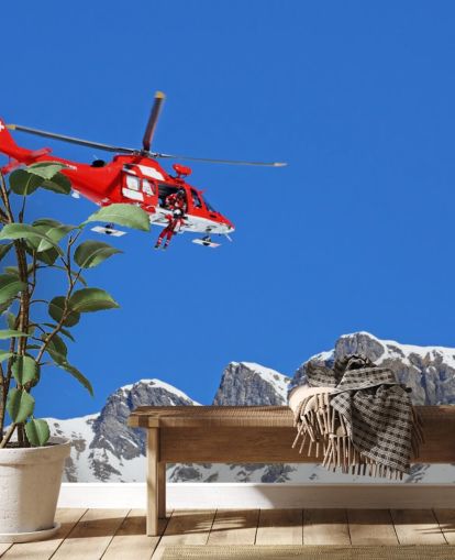 Rød Helikopter Baggrund Rød Helikopter Baggrund