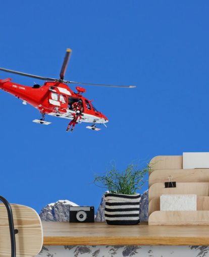 Rød Helikopter Bakgrunn Rød Helikopter Bakgrunn