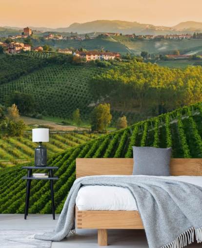 Italian Vineyard Landscape Wall Mural Italian Vineyard Landscape Wall Mural