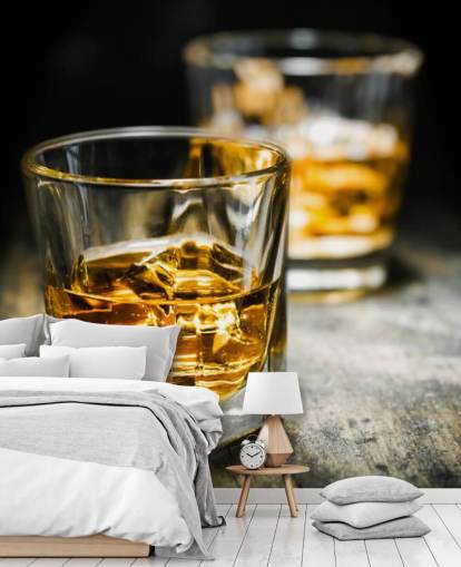 Whiskey and Ice Wall Mural Whiskey and Ice Wall Mural