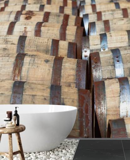 Viski Bourbon Tynnyrit Seinämaalaus Viski Bourbon Tynnyrit Seinämaalaus