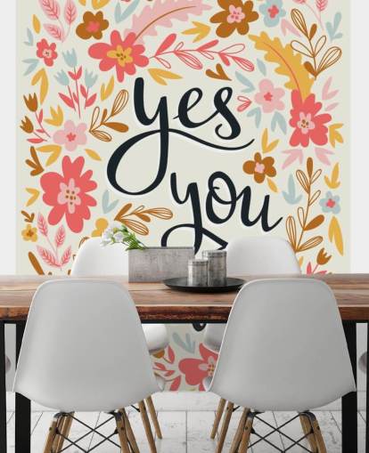 Kyllä Can Taustakuva Seinämaalaus Kyllä Can Taustakuva Seinämaalaus