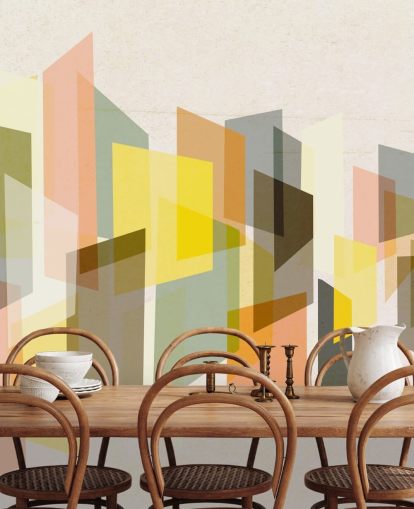 mid century abstract art in yellow, brown, black and orange wallpaper mid century abstract art in yellow, brown, black and orange wallpaper