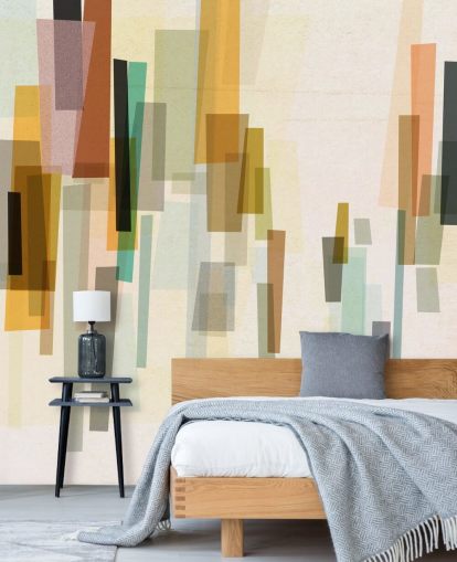 lyst retro tilpasset tapetmaleri kalt Blurred av Nicola Evans for soverom, stuer og spiserom lyst retro tilpasset tapetmaleri kalt Blurred av Nicola Evans for soverom, stuer og spiserom