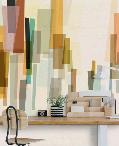 bright retro custom wallpaper mural called Blurred by Nicola Evans for bedrooms, living rooms and dining rooms bright retro custom wallpaper mural called Blurred by Nicola Evans for bedrooms, living rooms and dining rooms