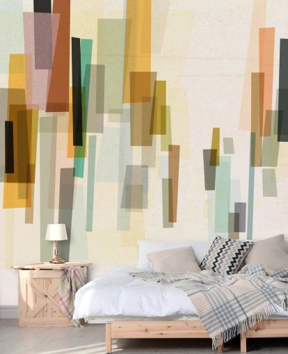 Helles individuelles Retro-Tapeten-Wandbild namens Blurred von Nicola Evans für Schlafzimmer, Wohnzimmer und Esszimmer Helles individuelles Retro-Tapeten-Wandbild namens Blurred von Nicola Evans für Schlafzimmer, Wohnzimmer und Esszimmer