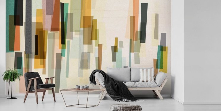 lyst retro tilpasset tapetmaleri kalt Blurred av Nicola Evans for soverom, stuer og spiserom