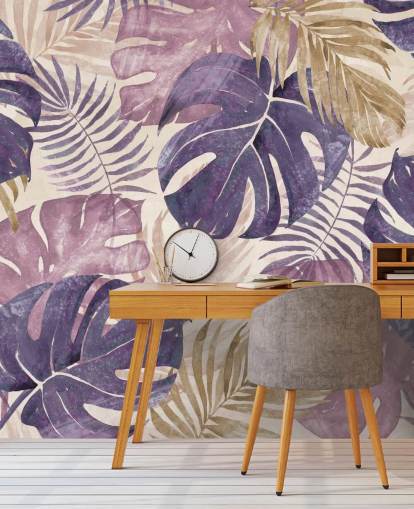 tropical leaves mural tropical leaves mural